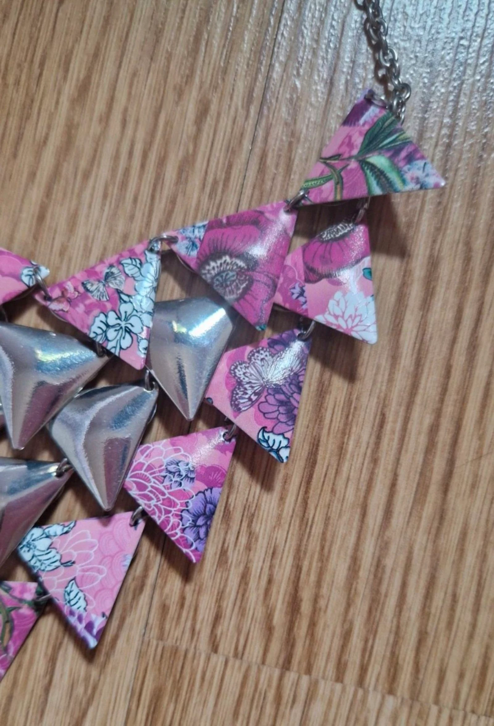 Collar Desigual boho triángulos flores 🌸 – photo 3